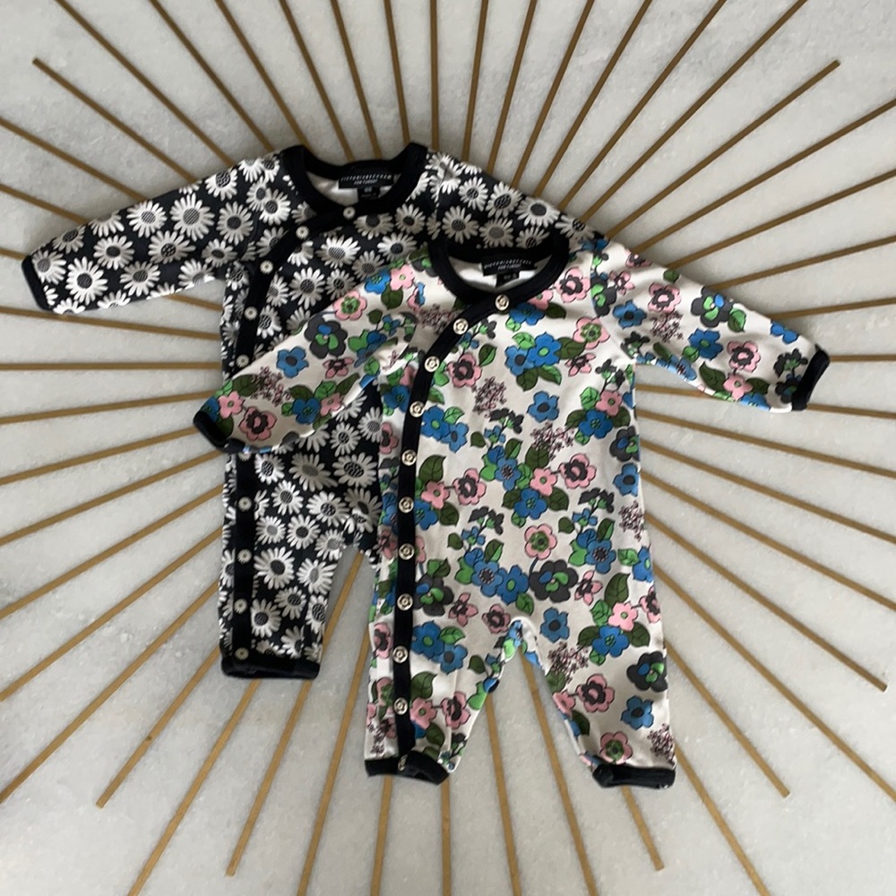 Victoria Beckham / Target Floral Set of Onesies NB